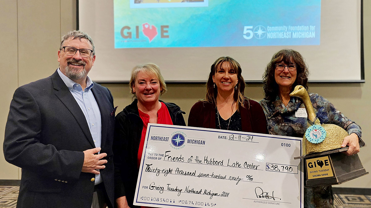 Hubbard Lake group wins the Giving Tuesday Golden Goose